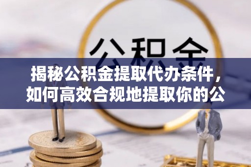 巴马揭秘公积金提取代办条件，如何高效合规地提取你的公积金