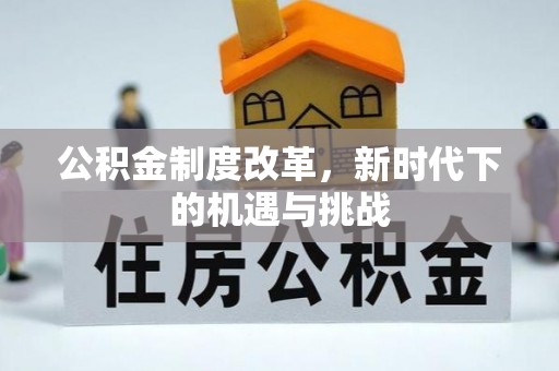 巴马公积金制度改革，新时代下的机遇与挑战