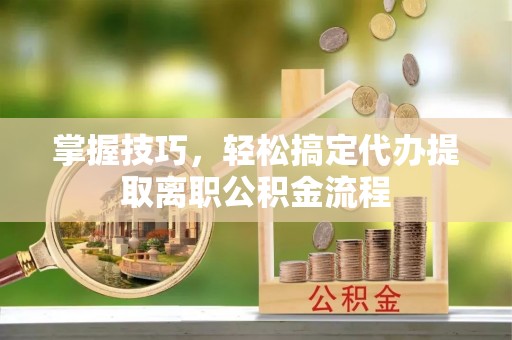 巴马掌握技巧，轻松搞定代办提取离职公积金流程