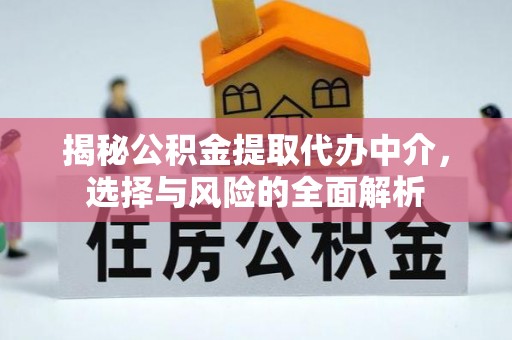 巴马揭秘公积金提取代办中介，选择与风险的全面解析