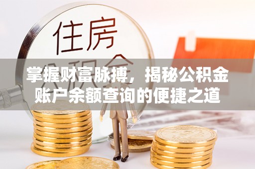 巴马掌握财富脉搏，揭秘公积金账户余额查询的便捷之道